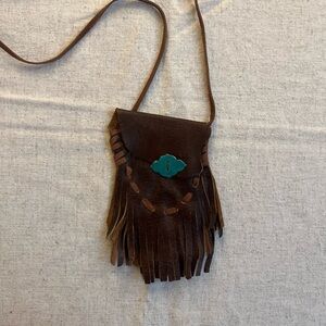 Handmade leather medicine pouch